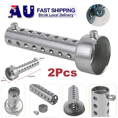 2Pcs 45mm Motorcycle Exhaust Silencer MufflerInsert Baffle DB Killer Silver AUS • $18.95