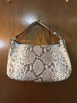 Michael Kors Fulton NWT & Dust-bag Python Leather Medium Shoulder Purse • $104.95