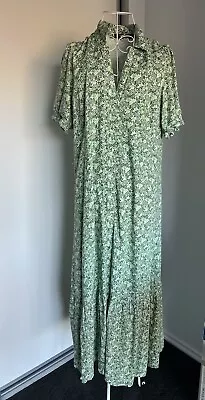 SPORTSGIRL  Size 14 Green Maxi Dress EUC • $25