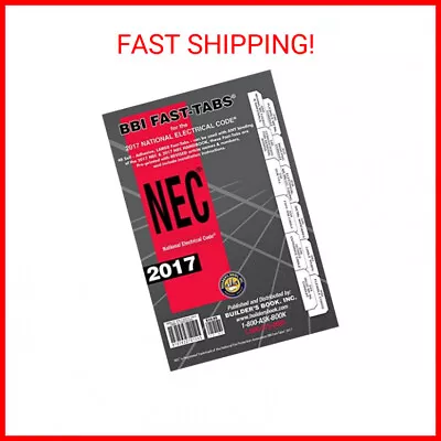 2017 National Electrical Code NEC Softcover Tabs • $16.95