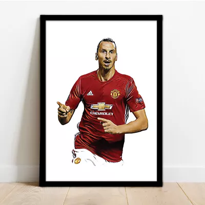 Manchester United - Zlatan Ibrahimovic -  Man Utd - Framed Print Poster Picture! • £15.99