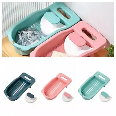 2 In 1 Washboard Basin Laundry Board For Personal Clothing Cleaning WashingTool` • $15.91