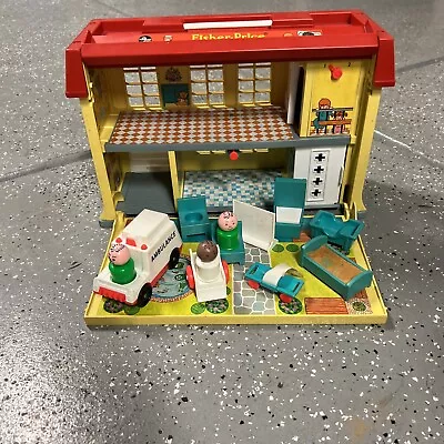 Vintage Fisher Price Hospital W Some Accessories • $85