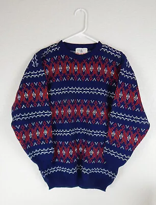 Vintage Charles Wolf Sweater Mens Size Small Norway 100 % Wool Moth Proof • $8