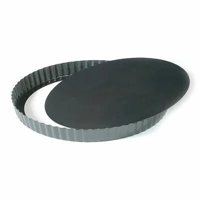 £4.69 • Buy Large & Small / Mini Round Non Stick Loose Bottom Bottomed Flan Tart Quiche Tin