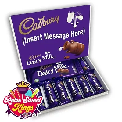 Cadburys Dairy Milk Chocolate Personalised Gift Box Mothers Day Easter Birthday • £12.99