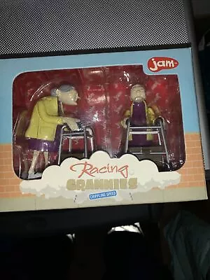 £10.50 • Buy Clockwork Wind Up RACING GRANNIES Toy Novelty Office Granny Birthday Gift Box UK