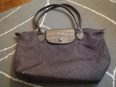 LONGCHAMP OSTRICH Print Medium Bag Purse • $29.99