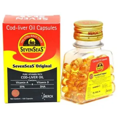 $36.99 • Buy Seven Seas Cod Liver Oil 500 Capsules For A Healthy Immune System Vitamin A & D