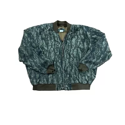 VINTAGE Gunflint Jacket Mens No Tag Full Zip Bomber Coat Outdoor Hunt Camouflage • $22.99