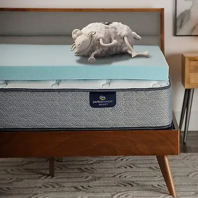 Serta ThermaGel Cooling Pressure-Relieving Memory Foam Mattress Topper 3 Inch • $363.32