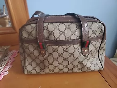 $60 • Buy Vintage Authentic Gucci Handbag Pocketbook Brown 