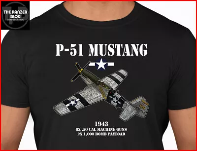 P-51 Mustang T-Shirt WWII US Aircraft Version 1 • $18.84