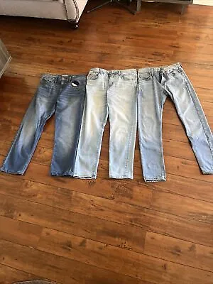30x30 Mens Jeans Lot Used Levi’s American Eagle Goodfellow 15 Year Teen • $55
