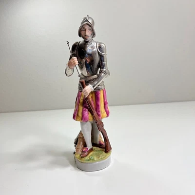 £145.77 • Buy Spanish Conquistador Soldier Figure Sureda Porcelaine Hand Painted Decor Spain