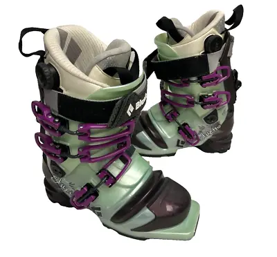 Black Diamond Stiletto 110 Telemark Ski Boots Size 23.5 MP Women's Free Ship • $122.99