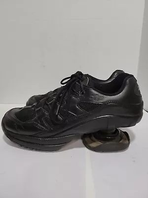 Z-coil Freedom Classic Black Leather Comfort Walking Mens 12 Shoes • $89.99