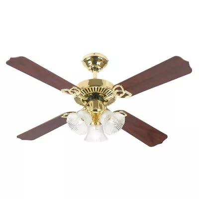 Westinghouse 72340 Polished Brass Ceiling Fan 42 In. With LED Light Fixture • $126.19
