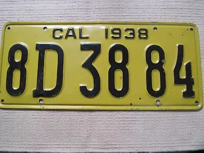 Vintage 1938 California License Plates • $69.99