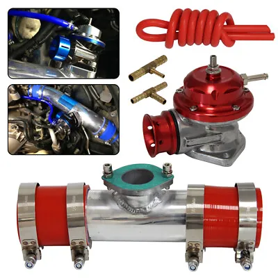 30PSI Blow Off Valve BOV +Type RS 2.36  Flange Pipe Adapter Silicone Hose Kit • $63.99