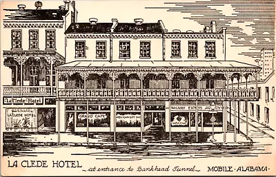 La Clede Hotel Mobile Alabama Vintage Postcard • $5