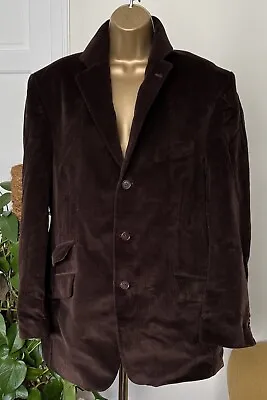 Magee Ireland Geneva A3 Men’s Ribbed Brown 100% Cotton Velvet Jacket Size 42R • £14.99