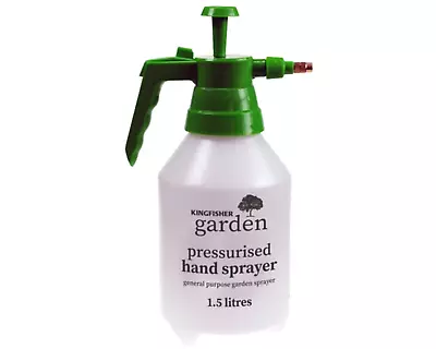 1.5L Garden Pressure Spray Bottle – Portable Hand Pump Sprayer – Weed Chemical • £6.95