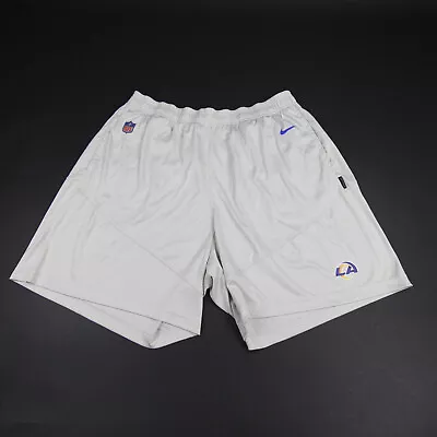 LA Rams Nike NFL On Field Dri-Fit Athletic Shorts Men's Light Gray Used • $33.99