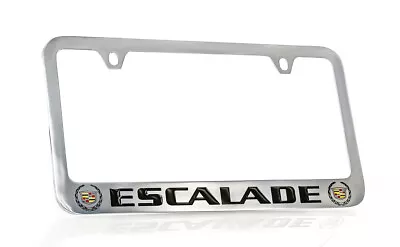 Cadillac Escalade Chrome Plated Metal License Plate Frame Holder 2 Hole • $43.95