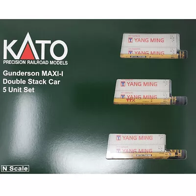 Kato 106-6212 Gunderson MAXI-I 5 Unit Double Stack Car TTX (DTTX) 759364 N Scale • $119.99