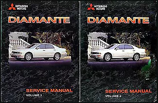 1999 Mitsubishi Diamante Shop Manual 2 Volume Set Repair Service Books OEM • $46.95