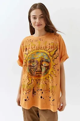 Urban Outfitters Women's X Sublime Distressed With Holes Oversized Tee T-Shirt • $42.71