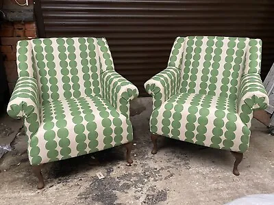 2 Handmade / Fireside  Occasional Chairs Laura Ashley Styl - In 100+ Fabrics • £1250