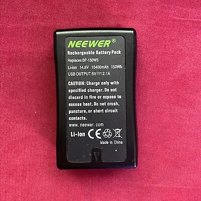 $60 • Buy Neewer V Mount/V Lock Battery 150Wh 14.4V 10400mAh Rechargeable Li-ion Battery