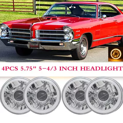 4PCS 5 3/4  5.75 LED Headlights Sealed Beam Fits Pontiac GTO Grand Prix Catalina • $49.99