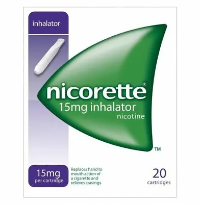 £15 • Buy Nicorette Inhalator Nicotine Suitable For Light And Heavy Smokers, 15mg, 20...