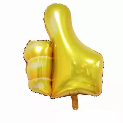 Thumbs Up Shape Balloon - Large Mylar Good Vibes Balloon • $7