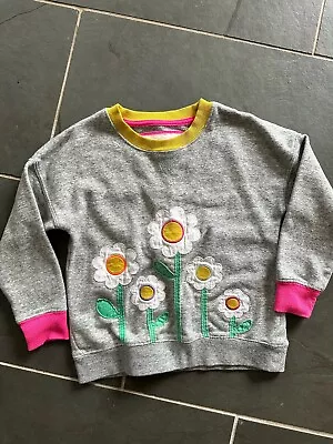 Mini Boden Girls Applique Floral Sweatshirt 6/7 • $10