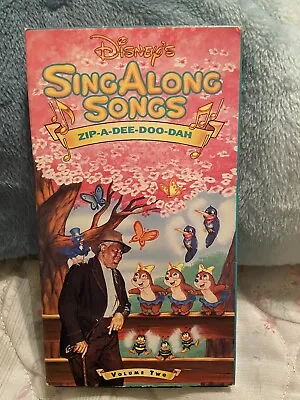 $19.99 • Buy SONG OF THE SOUTH Disney's Sing Along Songs Zip-A-Dee-Doo-Dah VHS Video Tape EUC