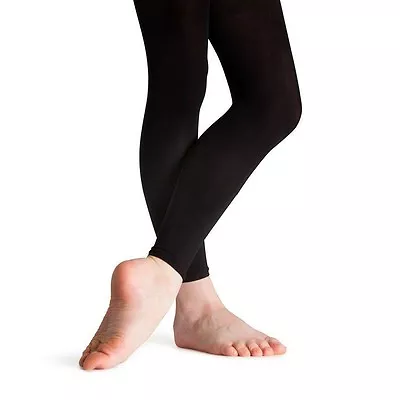£4.99 • Buy Girls & Women's Footless Dance Tights In Black Or Tan