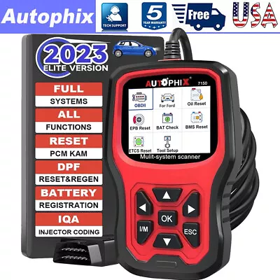 Autophix 7150 Car OBD2 Scanner All System Diagnostic Scan Tool Fit For Ford F150 • $77.99