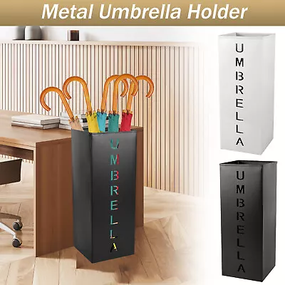 Metal Umbrella Holder Square Free Standing Umbrella Rack Decorative Caho • $40.49