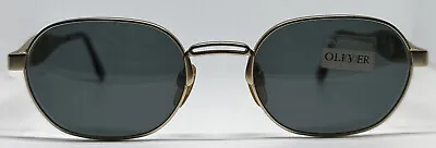 NEW Oliver By Valentino 1840 True Vintage 90s Sunglass Gold Shades NOS • $149