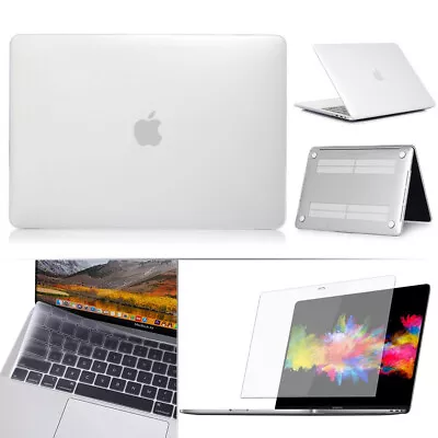 FOR MacBook Pro/Air 2018-2023 Clear Hard Case +Keyboard Cover +Screen Protector • $23.74