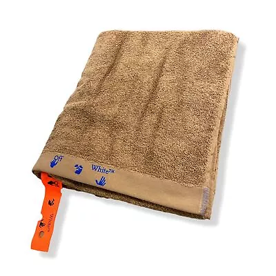 $260 Off-White Brown Swimming Man Logo Monogram Shower Pool Bathroom Spa Towel • $83.58