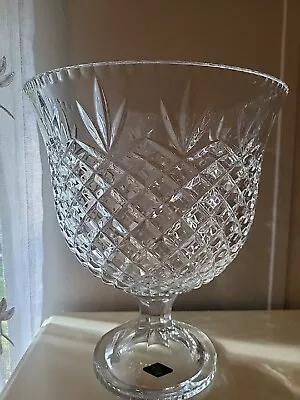 Shannon Crystal Designs Of Ireland Lead Crystal Large Centerpiece Vase • $59.99