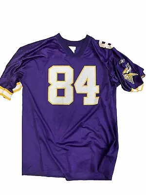 Vtg Randy Moss 84 Minnesota Vikings NFL Football Reebok Jersey Mens Size XL • $39.99