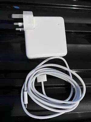 Genuine Apple USB-C 96W Power Adapter A2166 + MagSafe 3 USB-C Cable  U-S-E-D • £37