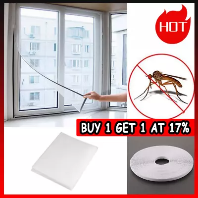 Large Window Screen Mesh Net Bug Mosquito Fly Insect Moth Door Netting Phi • £2.98