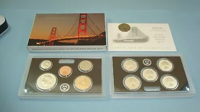 2018 S United States Mint Silver Reverse Proof Set With Box And Coa 90% Silver • £101.19
